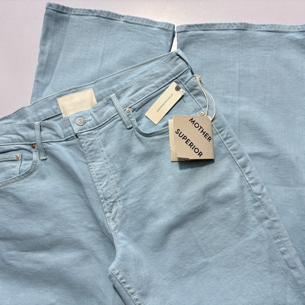 MOTHER SUPERIOR Jeans Bookie Flood High Rise Loose Bootcut Stretch Size 33x28.5